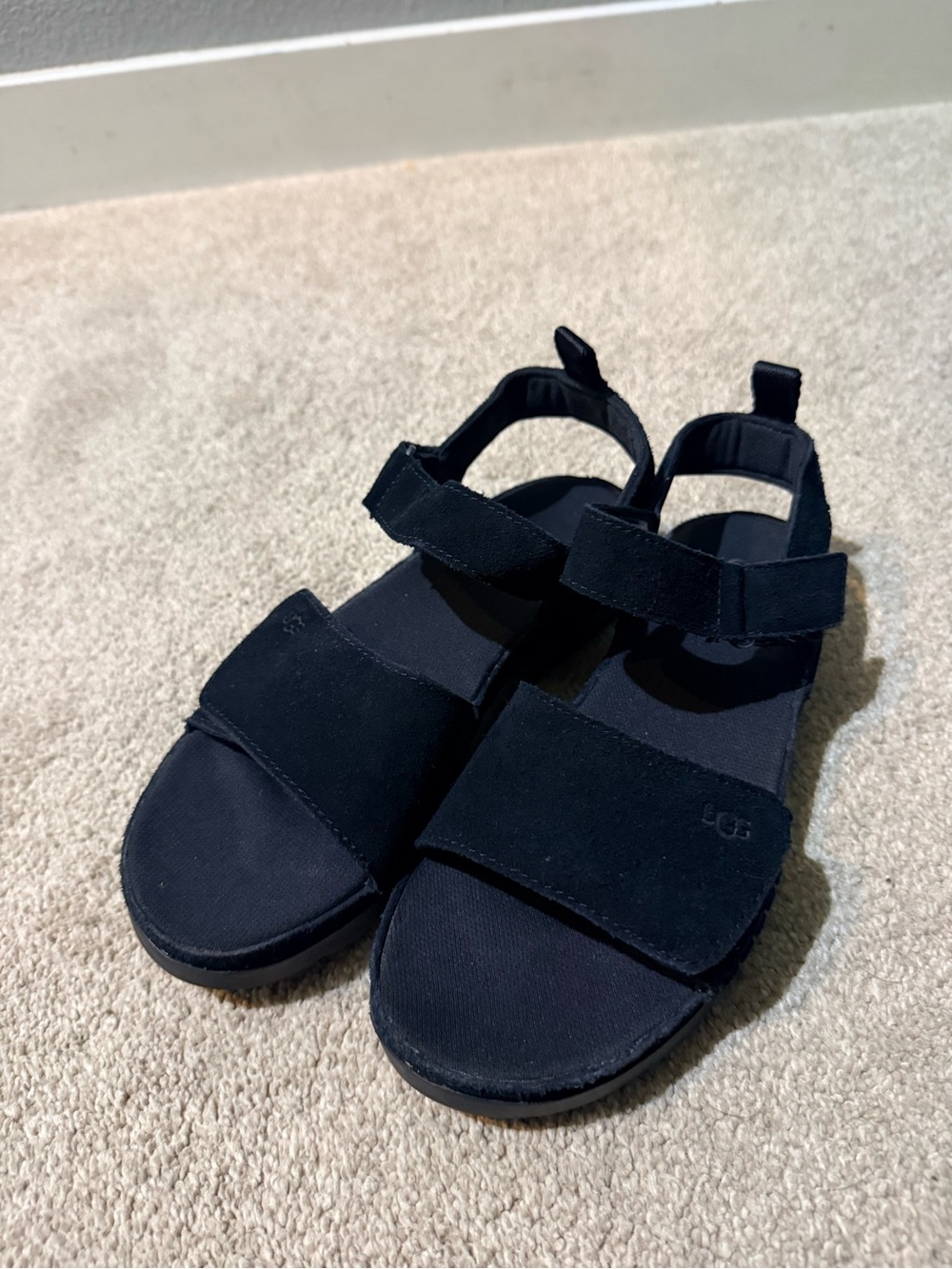UGG Black Goldenstar Sandals Size 4
